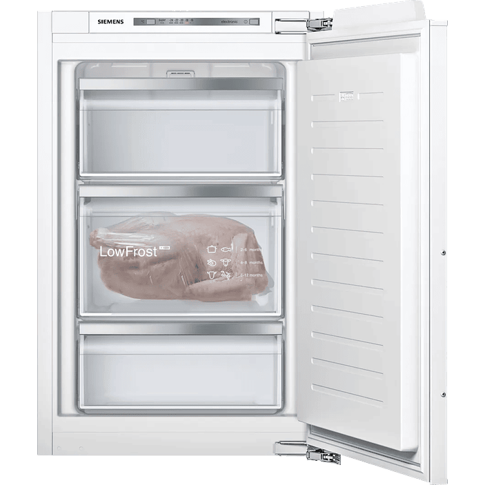 SIEMENS iQ300 · Congelador integrable 87,4 × 55,8 cm · Puerta fija 1