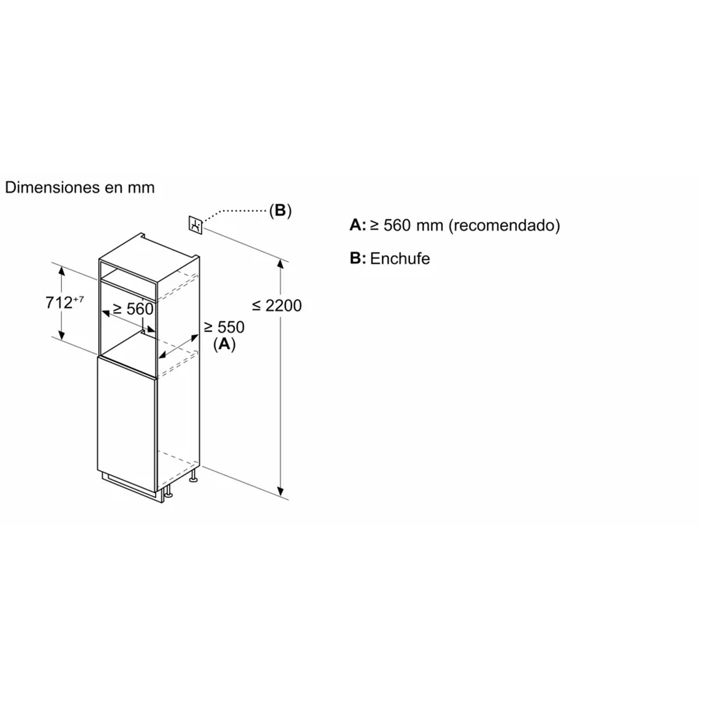 iQ300 · Congelador integrable 71,2 × 55,8 cm · Puerta fija (unidades limitadas) 5