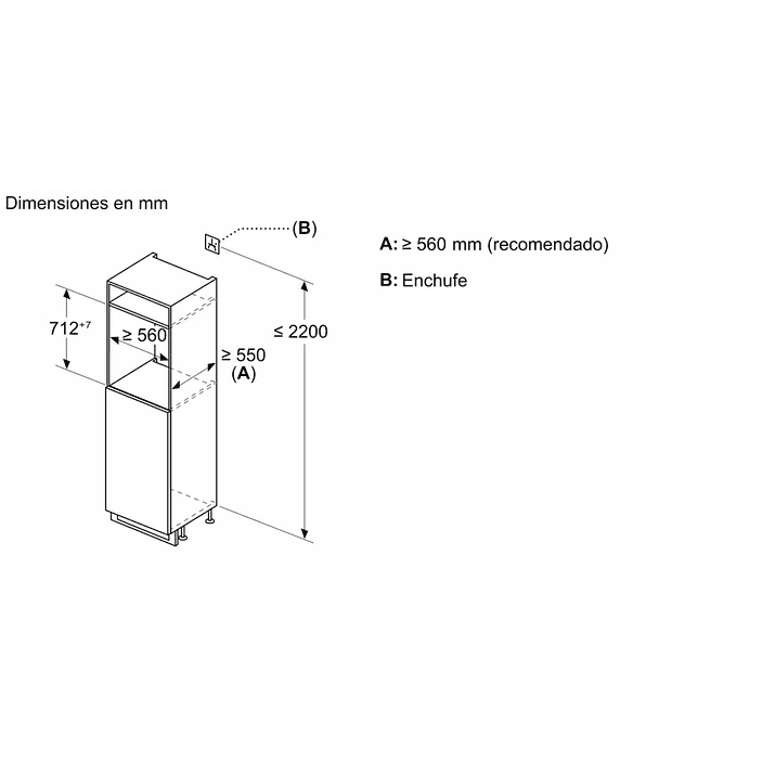 iQ300 · Congelador integrable 71,2 × 55,8 cm · Puerta fija (unidades limitadas) 5