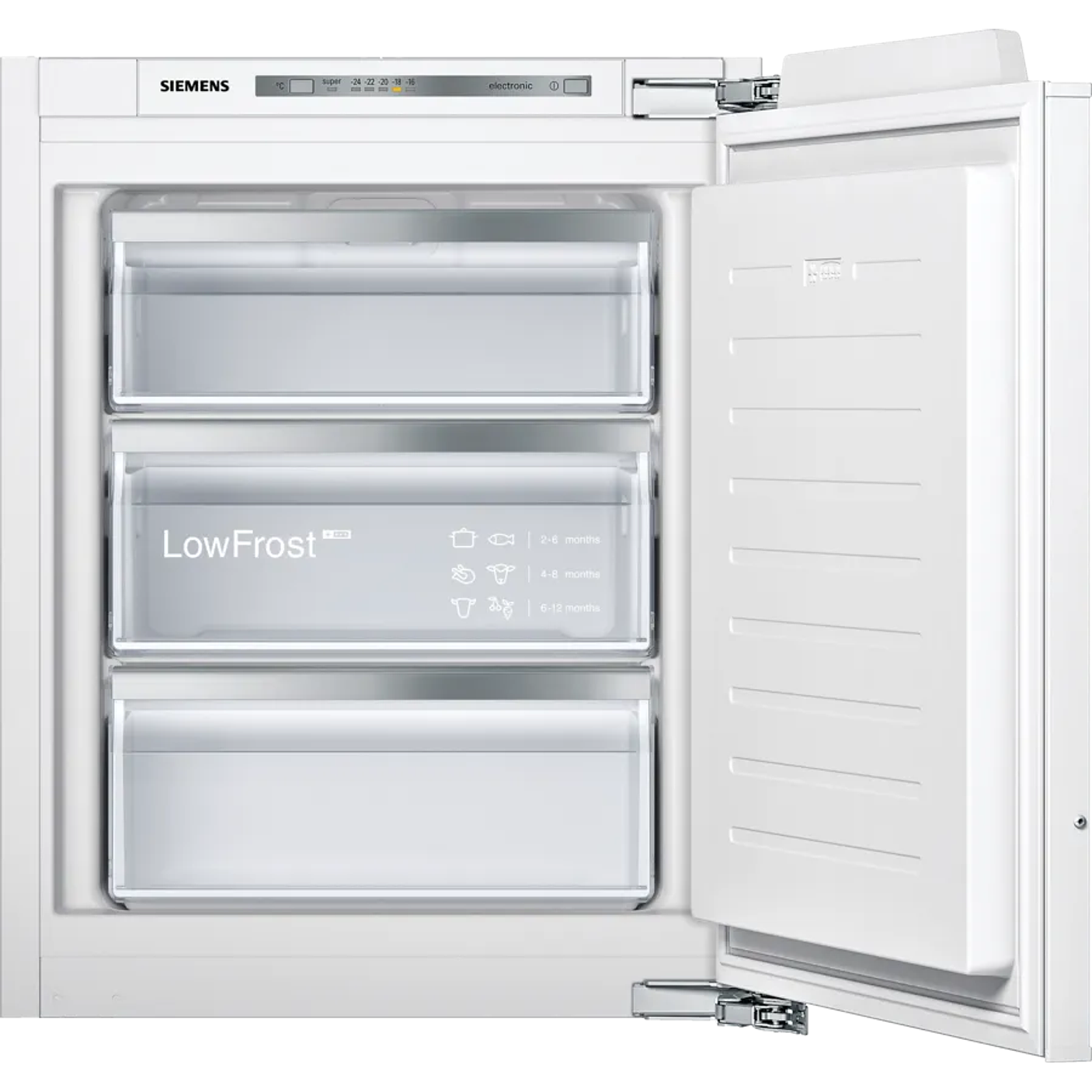 iQ300 · Congelador integrable 71,2 × 55,8 cm · Puerta fija (unidades limitadas) 1