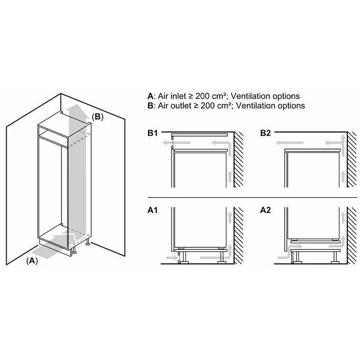 iQ300 · Congelador integrable 71,2 × 55,8 cm · Puerta fija (unidades limitadas) 10