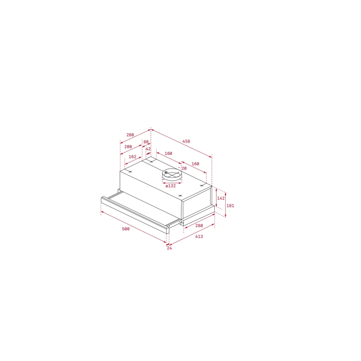 Campana Extractora TL1 52 50 cm Inox Motor doble turbina TEKA 2