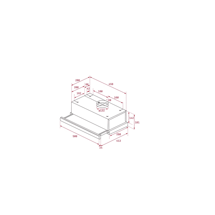Campana Extractora TL1 52 50 cm Inox Motor doble turbina TEKA 2
