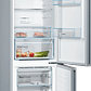 Serie 4 Frigorífico combinado de libre instalación 186 x 60 cm Acero antihuellas, Total NoFrost, Compresor inverter - Miniatura 2