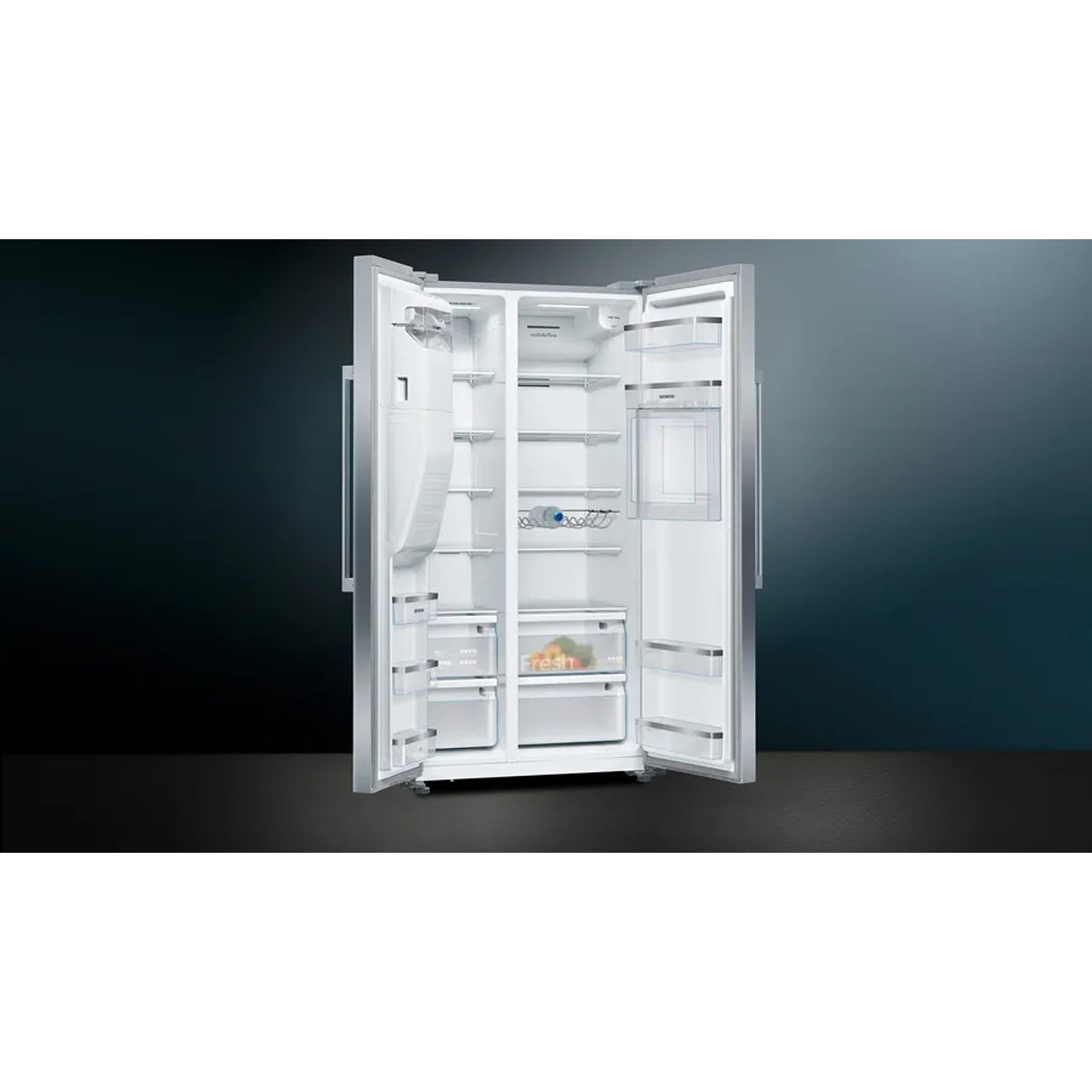 iQ500 Frigorífico americano 178.7 x 90.8 cm Acero antihuellas, Total noFrost 2