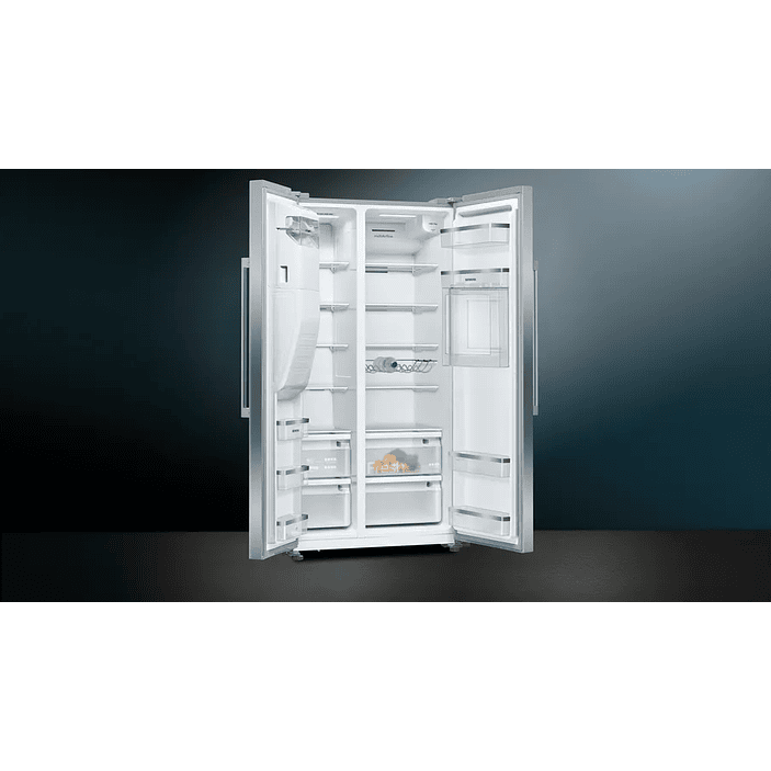 iQ500 Frigorífico americano 178.7 x 90.8 cm Acero antihuellas, Total noFrost 2