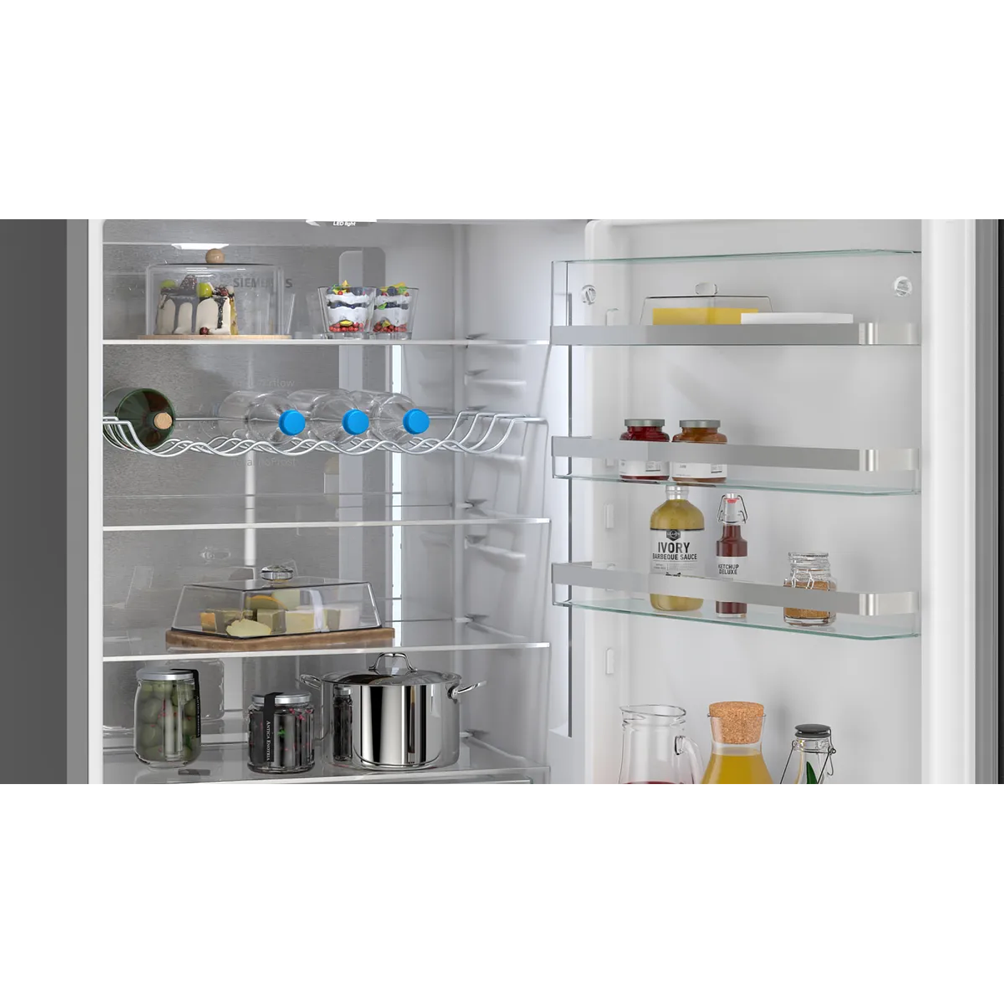 iQ500 Frigorífico combinado de libre instalación 203 x 70 cm Acero negro antihuellas, Total noFrost 6