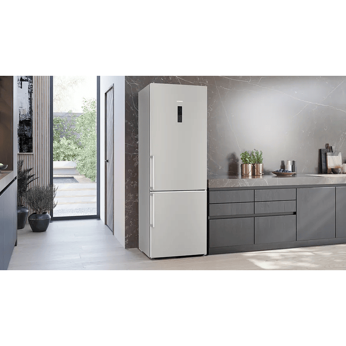 iQ500 Frigorífico combinado de libre instalación 203 x 70 cm Acero antihuellas, Total noFrost 2