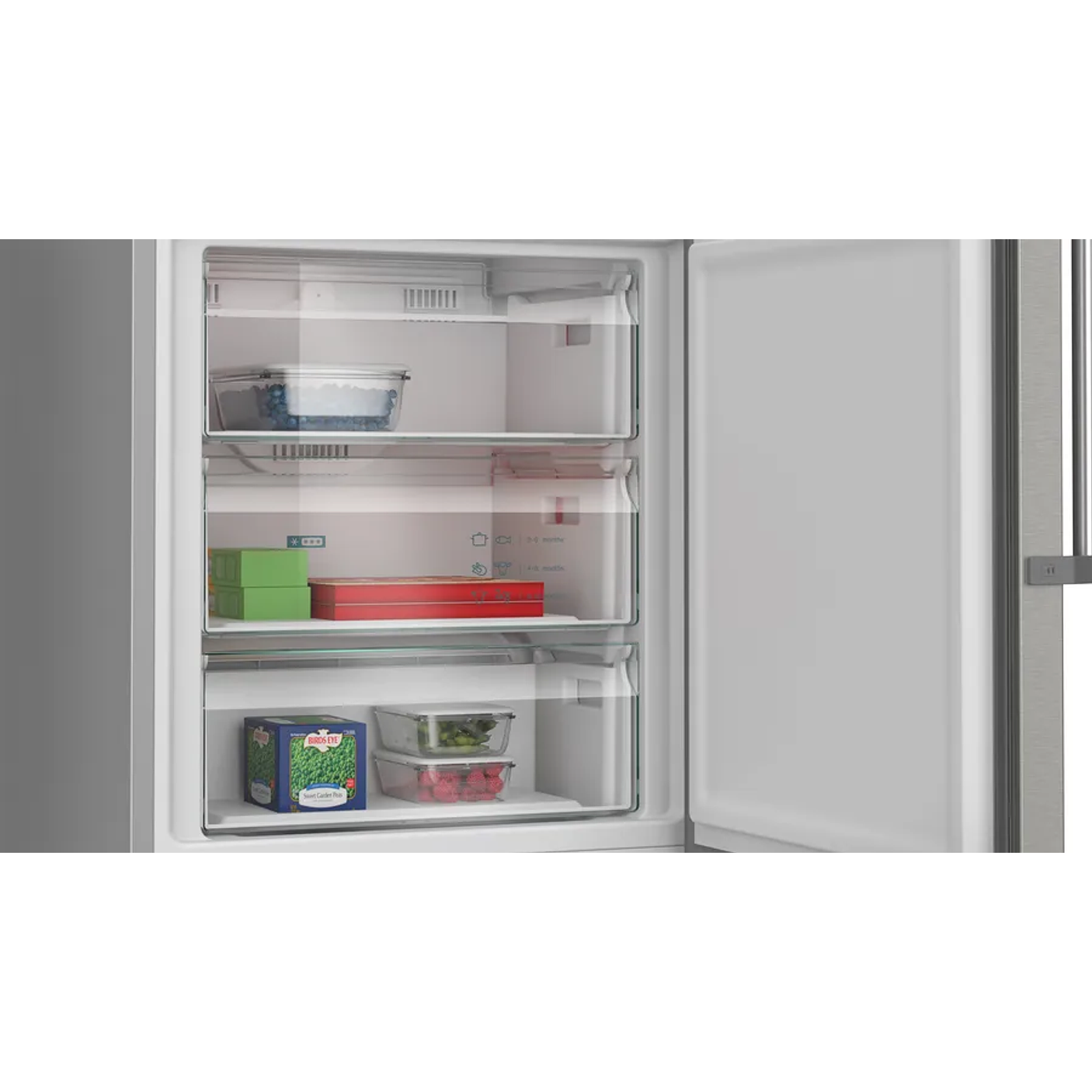 iQ500 Frigorífico combinado de libre instalación 203 x 70 cm Acero antihuellas, Total noFrost 6