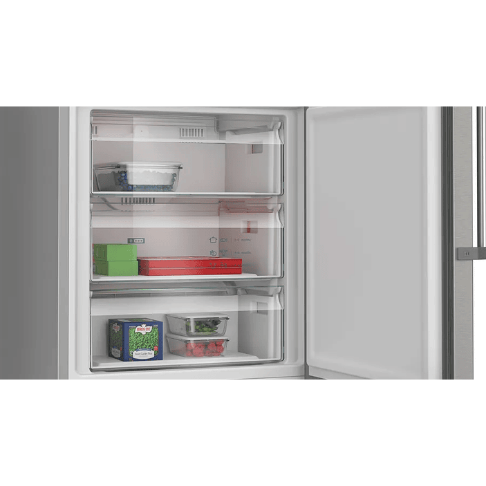 iQ500 Frigorífico combinado de libre instalación 203 x 70 cm Acero antihuellas, Total noFrost 6