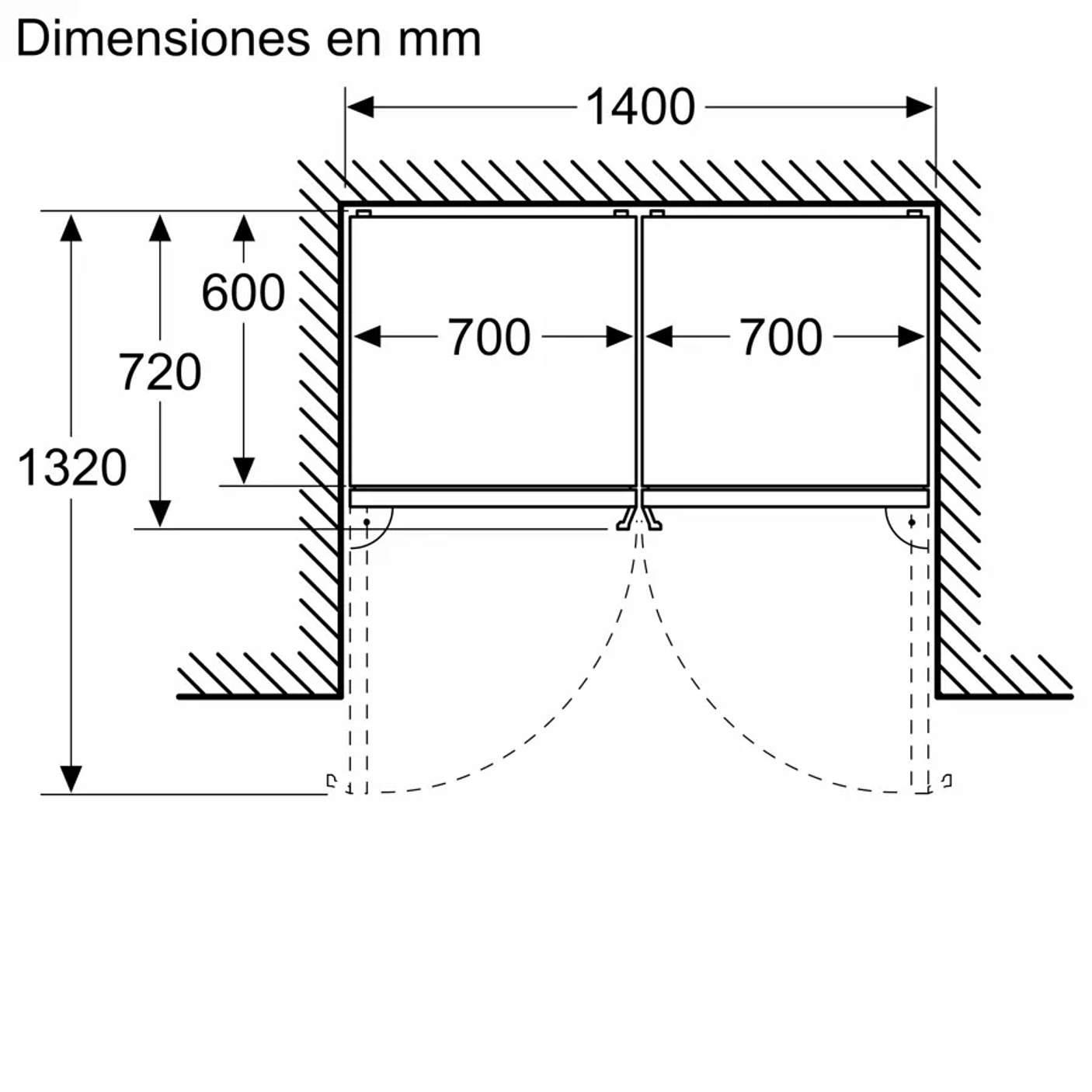 iQ500 Frigorífico combinado de libre instalación 203 x 70 cm Acero antihuellas, Total noFrost 12
