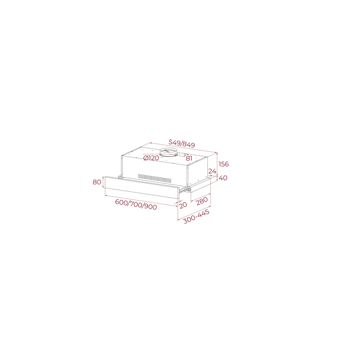 Campana Extraíble PLR 6320 60 cm Inox Recirculación TEKA 4