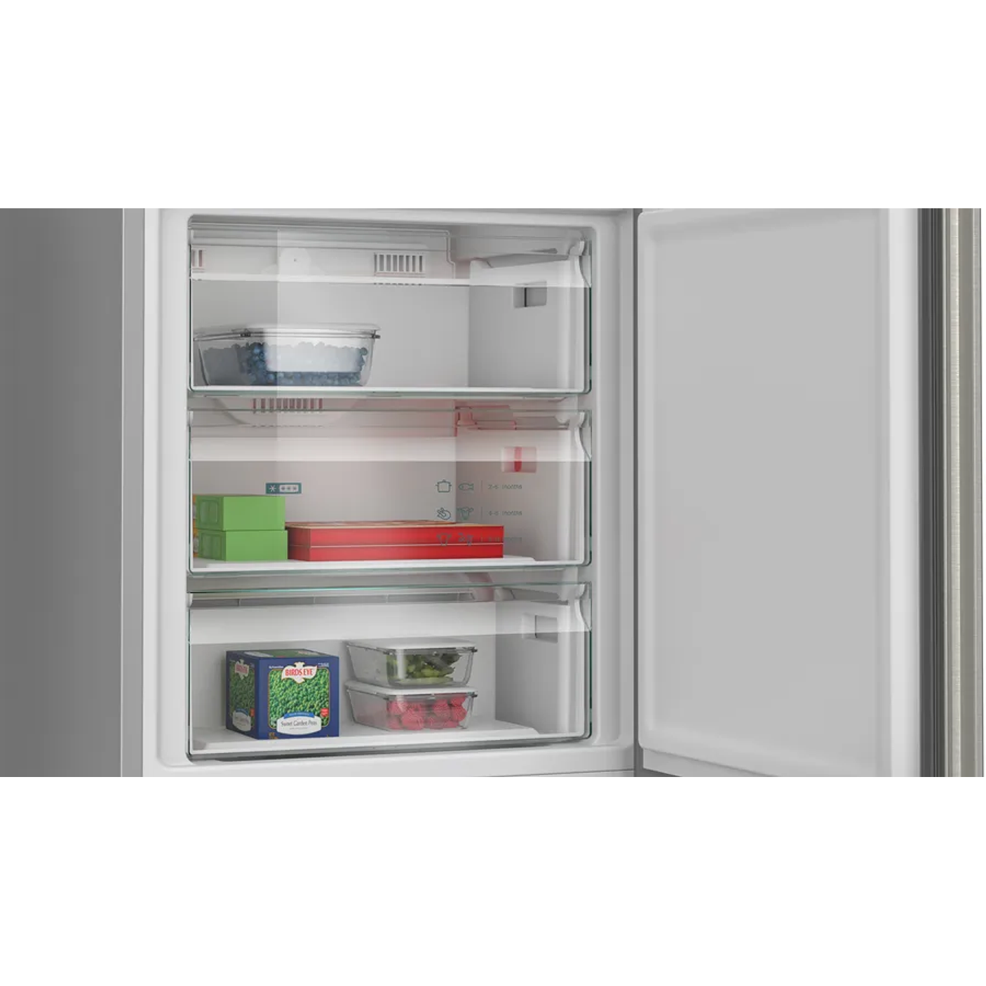 iQ300 Frigorífico combinado de libre instalación 203 x 70 cm Acero antihuellas, Total noFrost 4