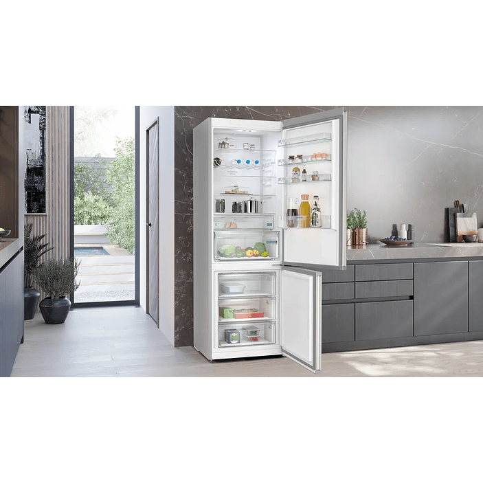 iQ300 Frigorífico combinado de libre instalación 203 x 70 cm Acero antihuellas, Total noFrost 3