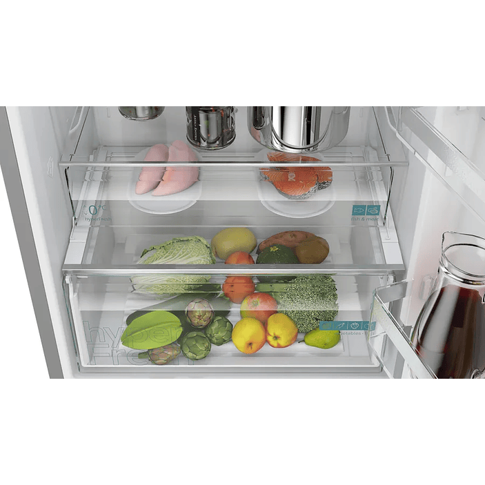 iQ300 Frigorífico combinado de libre instalación 203 x 70 cm Acero antihuellas, Total noFrost 7