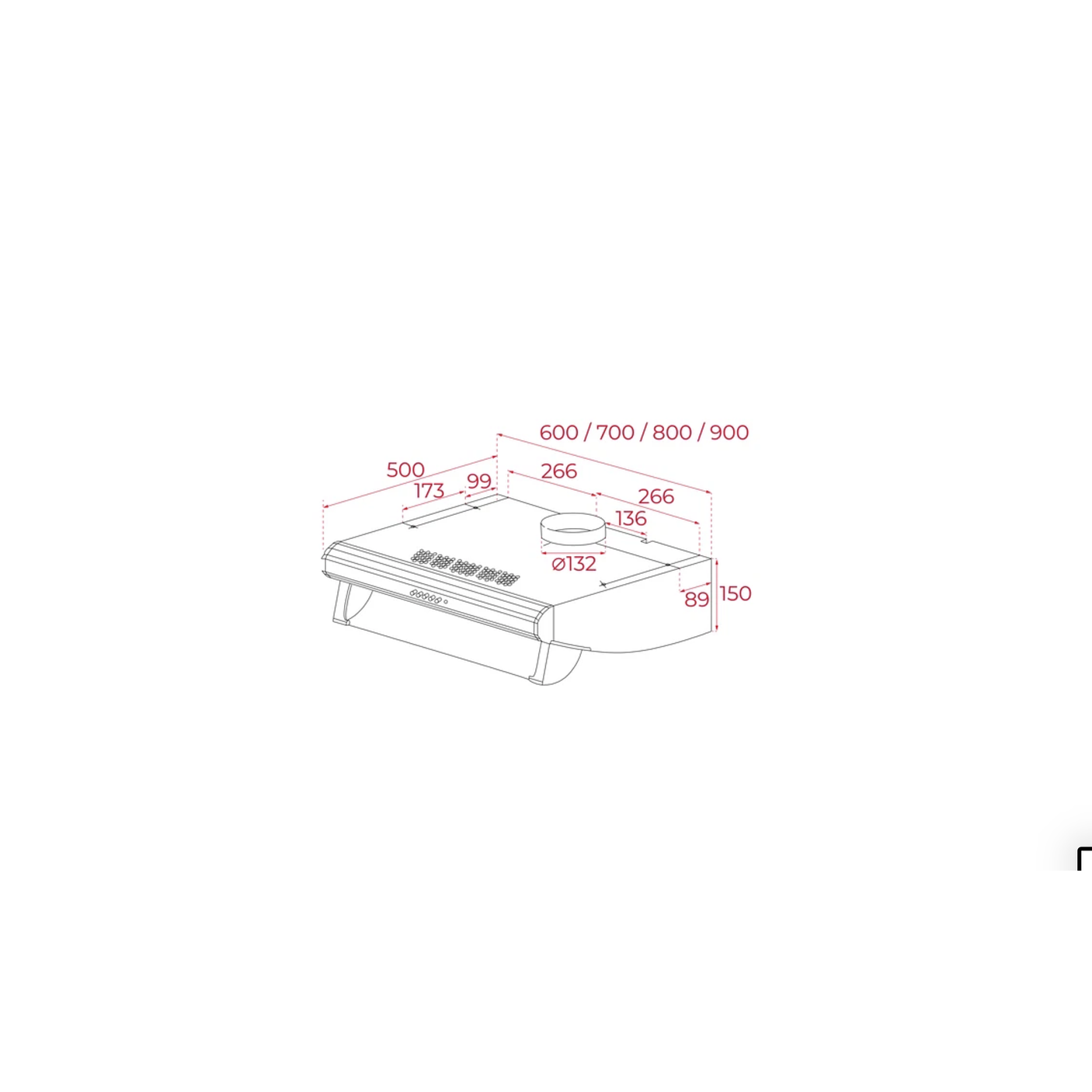 Campana C 6310 Integrada en mueble 60 cm 1 Motor Negro TEKA 2