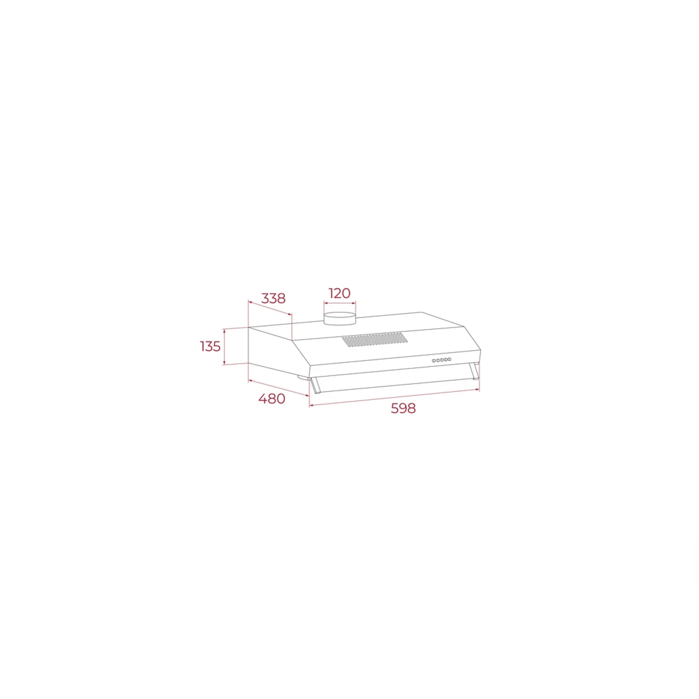 Campana CX 63130 KOS 60 cm Extracción Superior/Trasera Inox TEKA 4