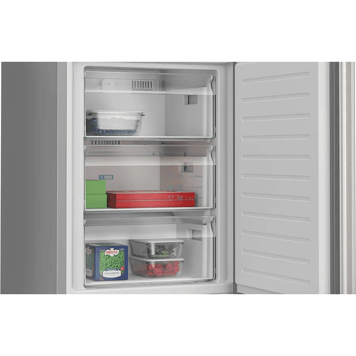 iQ300 SIEMENS Frigorífico combinado de libre instalación 203 x 60 cm Acero antihuellas, Total noFrost 3