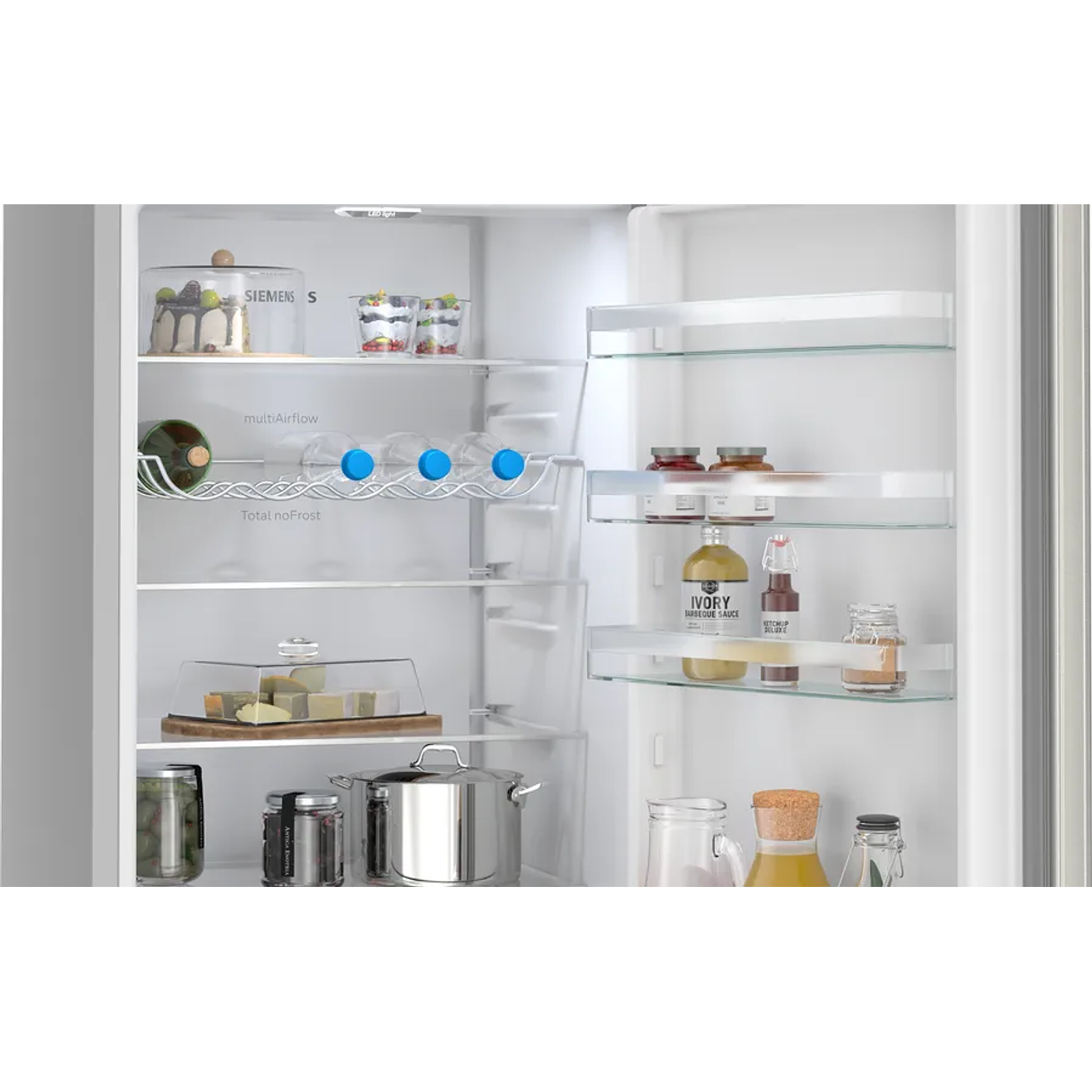 iQ300 SIEMENS Frigorífico combinado de libre instalación 203 x 60 cm Acero antihuellas, Total noFrost 4