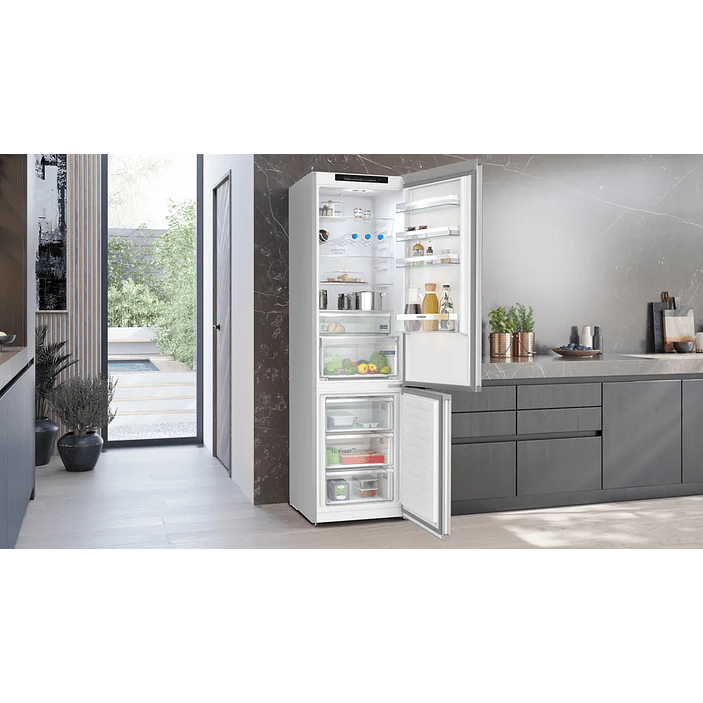 iQ300 SIEMENS Frigorífico combinado de libre instalación 203 x 60 cm Acero antihuellas, Total noFrost 7