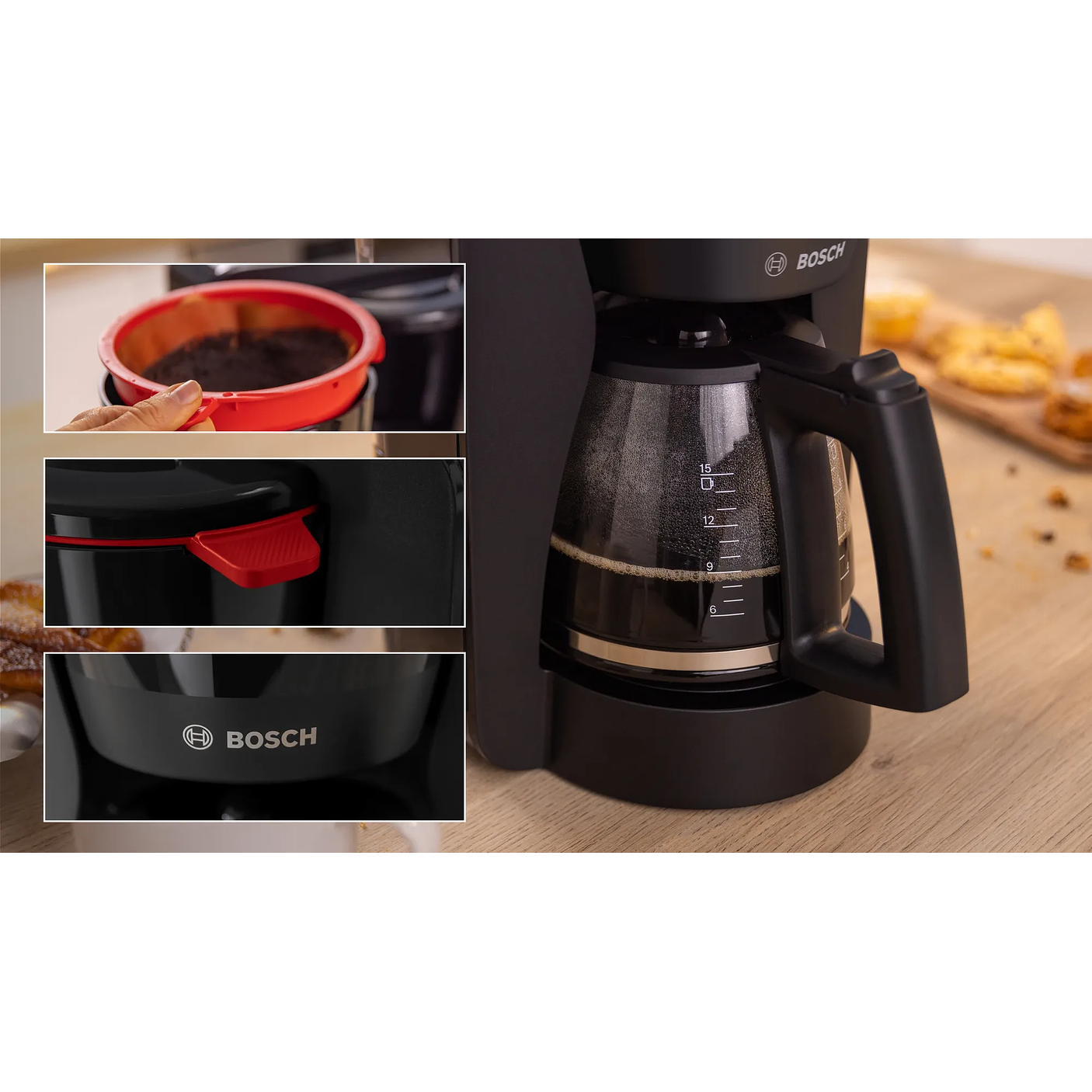 Cafetera MyMoment Negro 8 tazas BOSCH 4