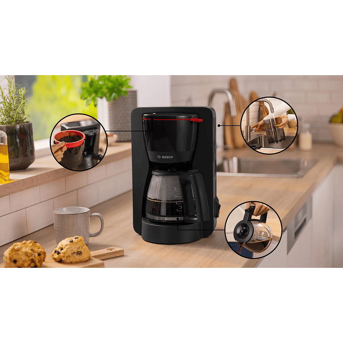 Cafetera MyMoment Negro 8 tazas BOSCH 8