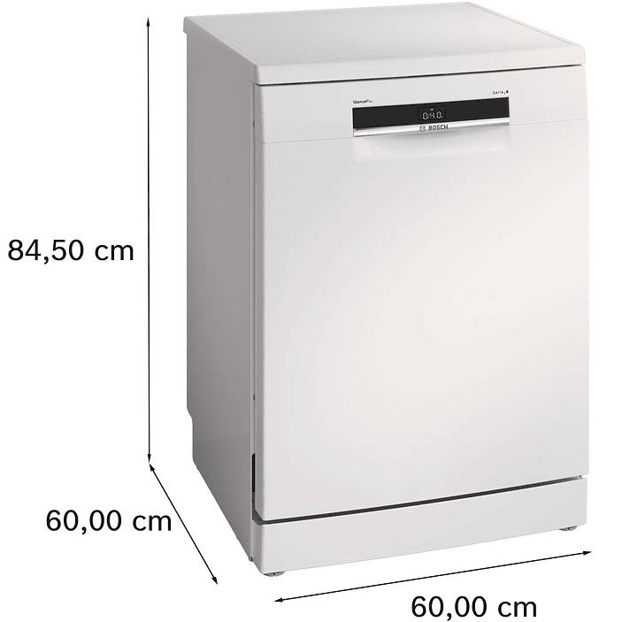 Serie 6 Lavavajillas de libre instalación 60 cm Blanco 14 cubiertos BOSCH 3