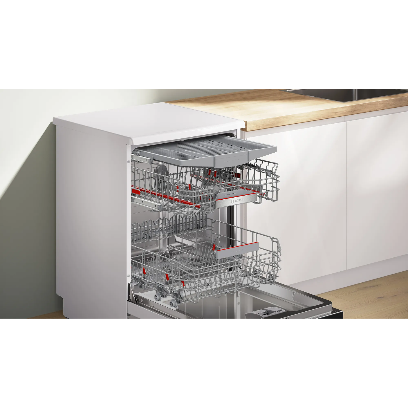 Serie 6 Lavavajillas de libre instalación 60 cm Blanco 14 cubiertos BOSCH 10