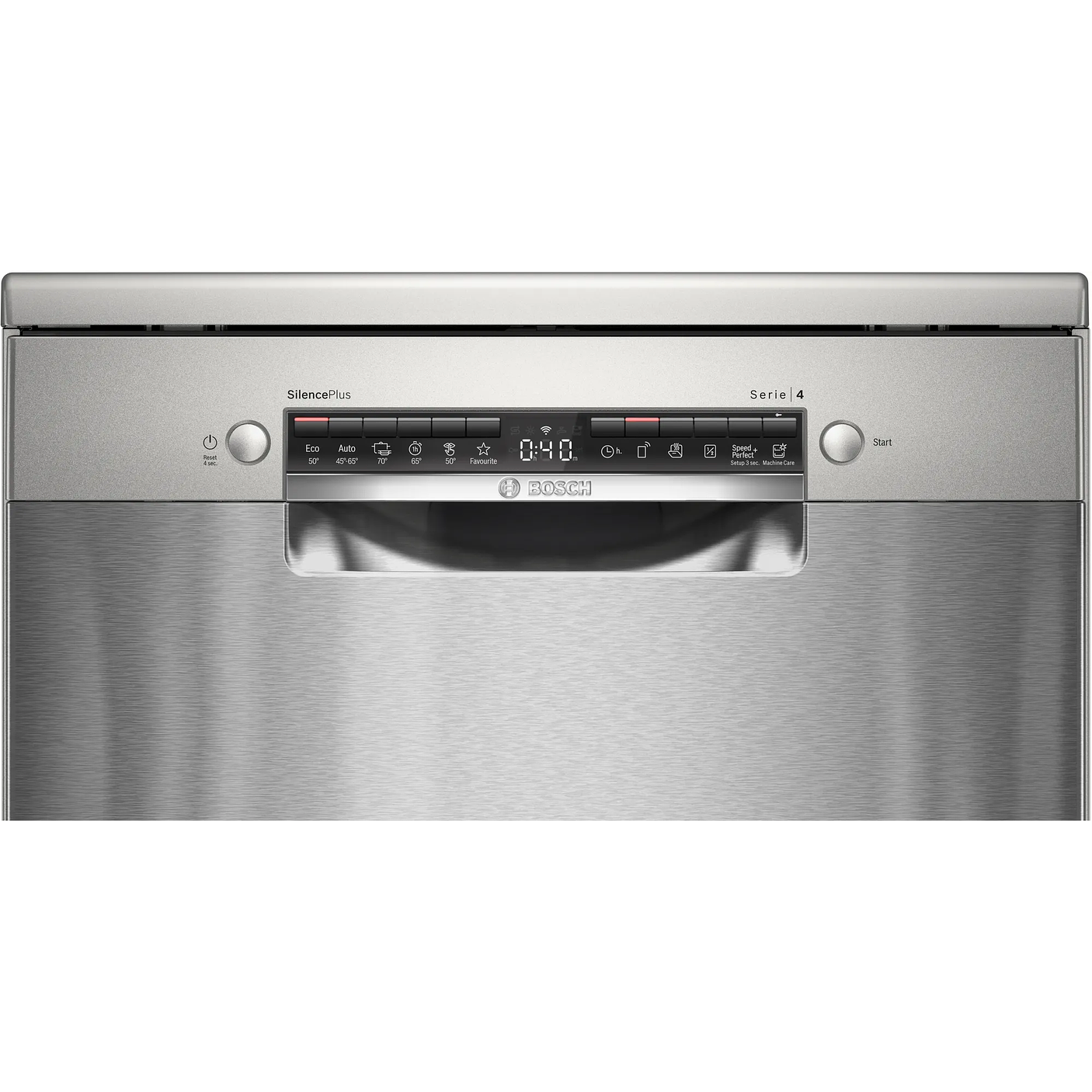 Serie 4 Lavavajillas de libre instalación 60 cm Acero antihuellas 13 cubiertos BOSCH 9