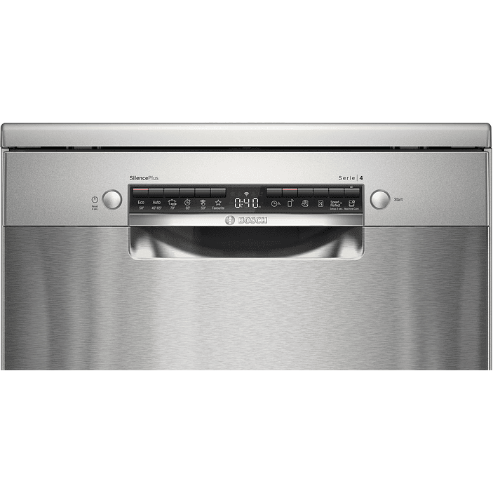 Serie 4 Lavavajillas de libre instalación 60 cm Acero antihuellas 13 cubiertos BOSCH 9