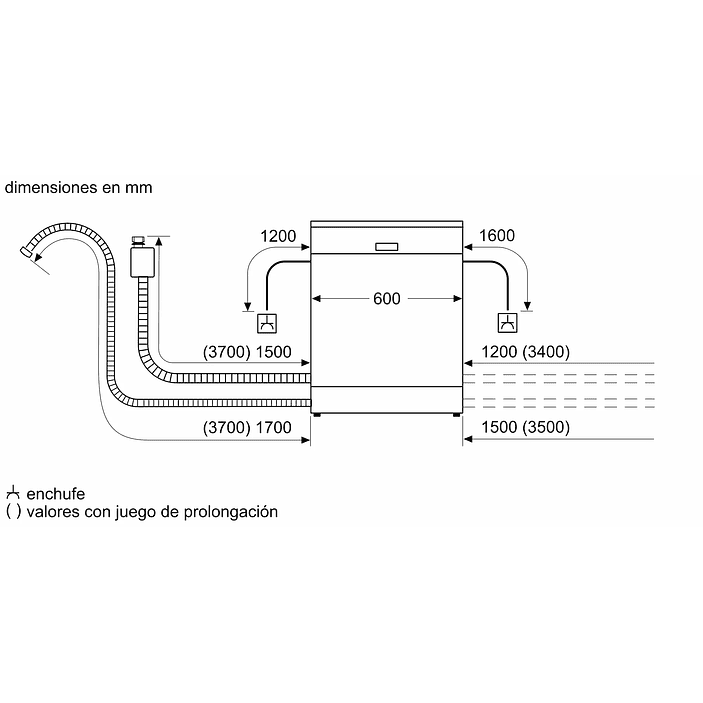 Serie 4 Lavavajillas de libre instalación 60 cm Acero antihuellas 13 cubiertos BOSCH 11