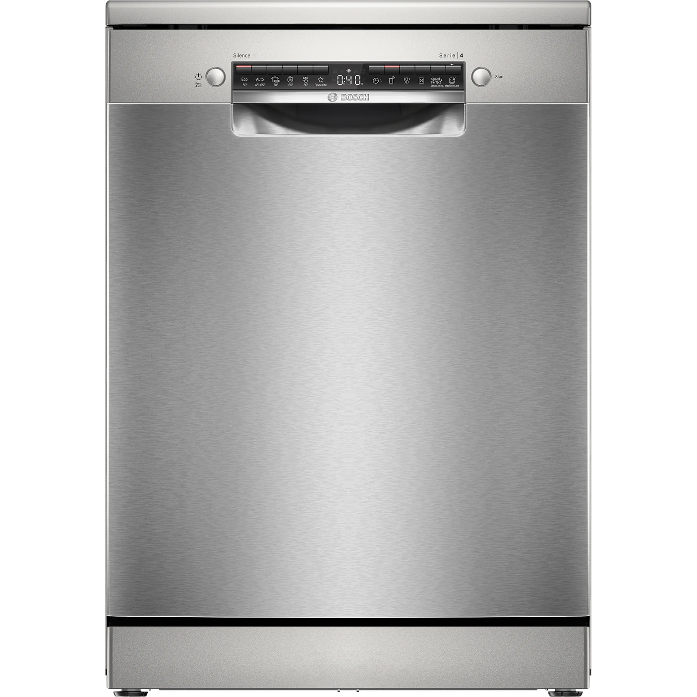 Serie 4 Lavavajillas de libre instalación 60 cm Acero antihuellas 14 cubiertos BOSCH 1