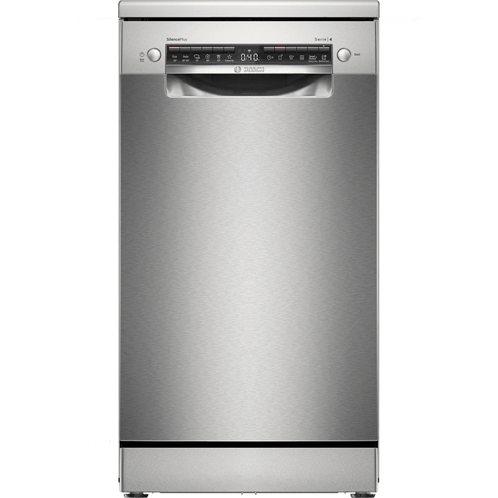 Serie 4 Lavavajillas de libre instalación 45 cm Acero antihuellas 10 cubiertos BOSCH 1