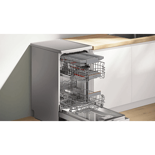 Serie 4 Lavavajillas de libre instalación 45 cm Acero antihuellas 10 cubiertos BOSCH