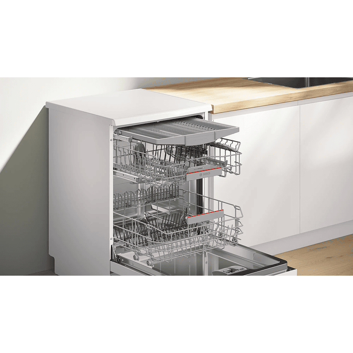 Serie 4 Lavavajillas de libre instalación 60 cm Blanco 14 cubiertos BOSCH 8