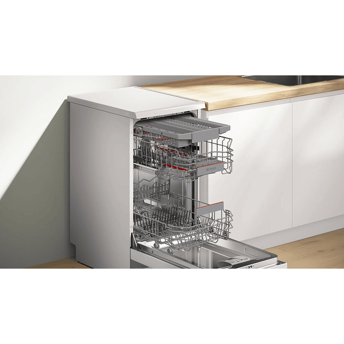 Serie 4 Lavavajillas de libre instalación 45 cm Blanco 10 cubiertos BOSCH 4