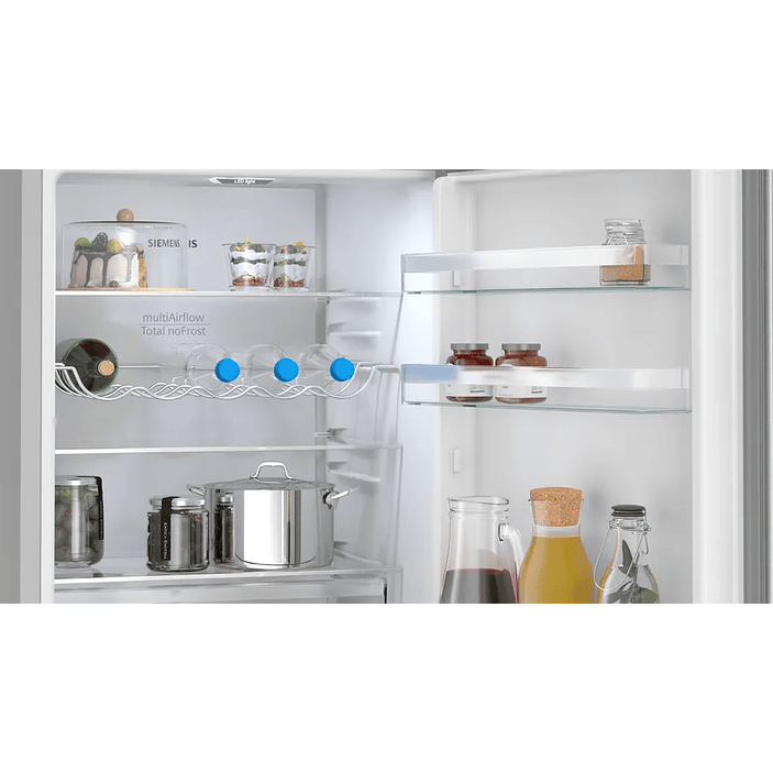 iQ300 SIEMENS Frigorífico combinado de libre instalación 186 x 60 cm Acero antihuellas, Total noFrost 5