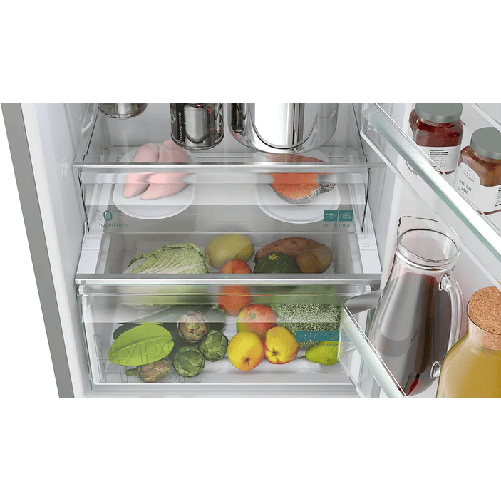 iQ300 SIEMENS Frigorífico combinado de libre instalación 186 x 60 cm Acero antihuellas, Total noFrost 6