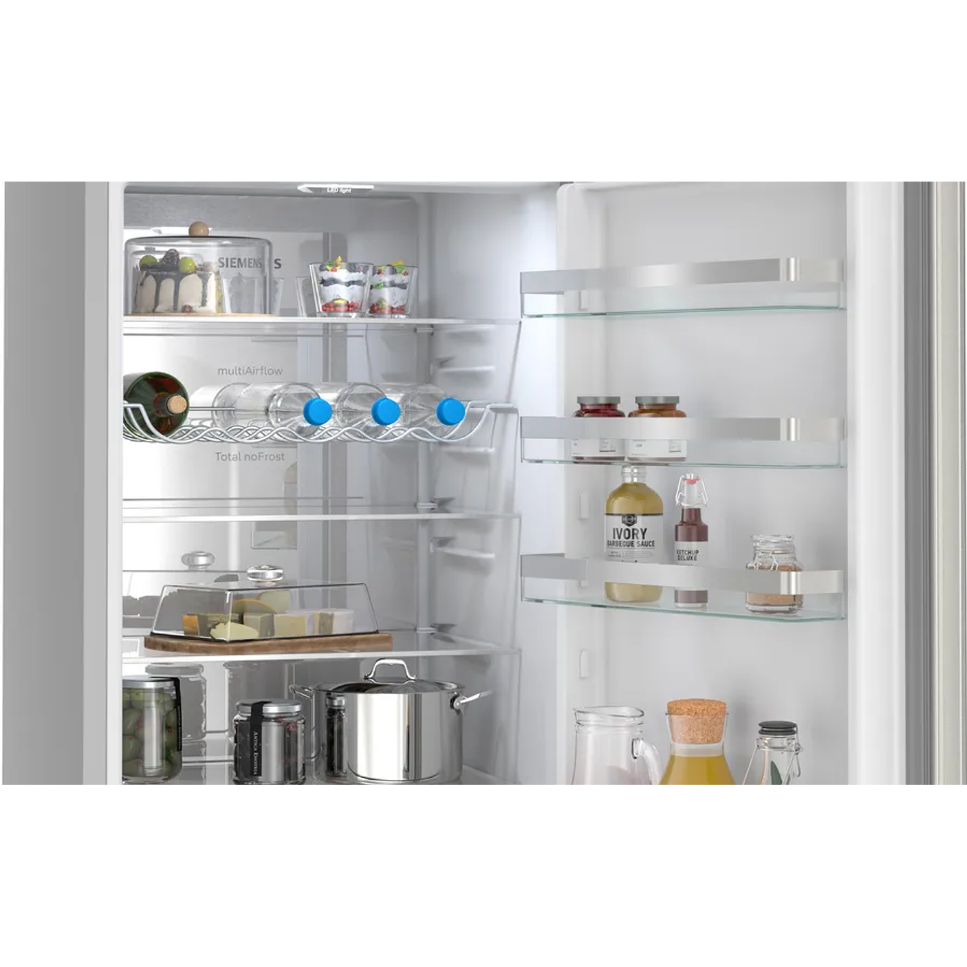 iQ300  SIEMENS Frigorífico combinado de libre instalación 203 x 60 cm Acero antihuellas, Total noFrost 3