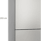 iQ300  SIEMENS Frigorífico combinado de libre instalación 203 x 60 cm Acero antihuellas, Total noFrost - Miniatura 8