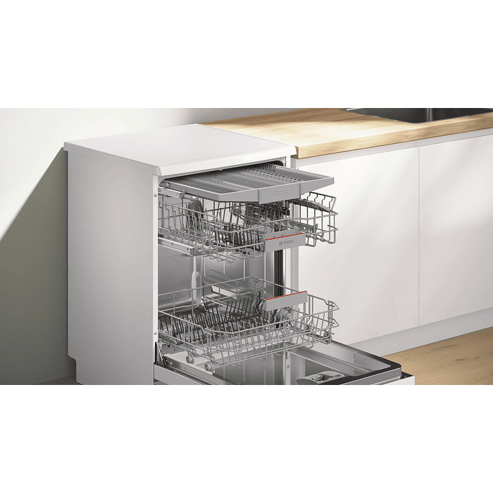 Serie 4 Lavavajillas de libre instalación 60 cm Blanco 13 cubiertos BOSCH 7