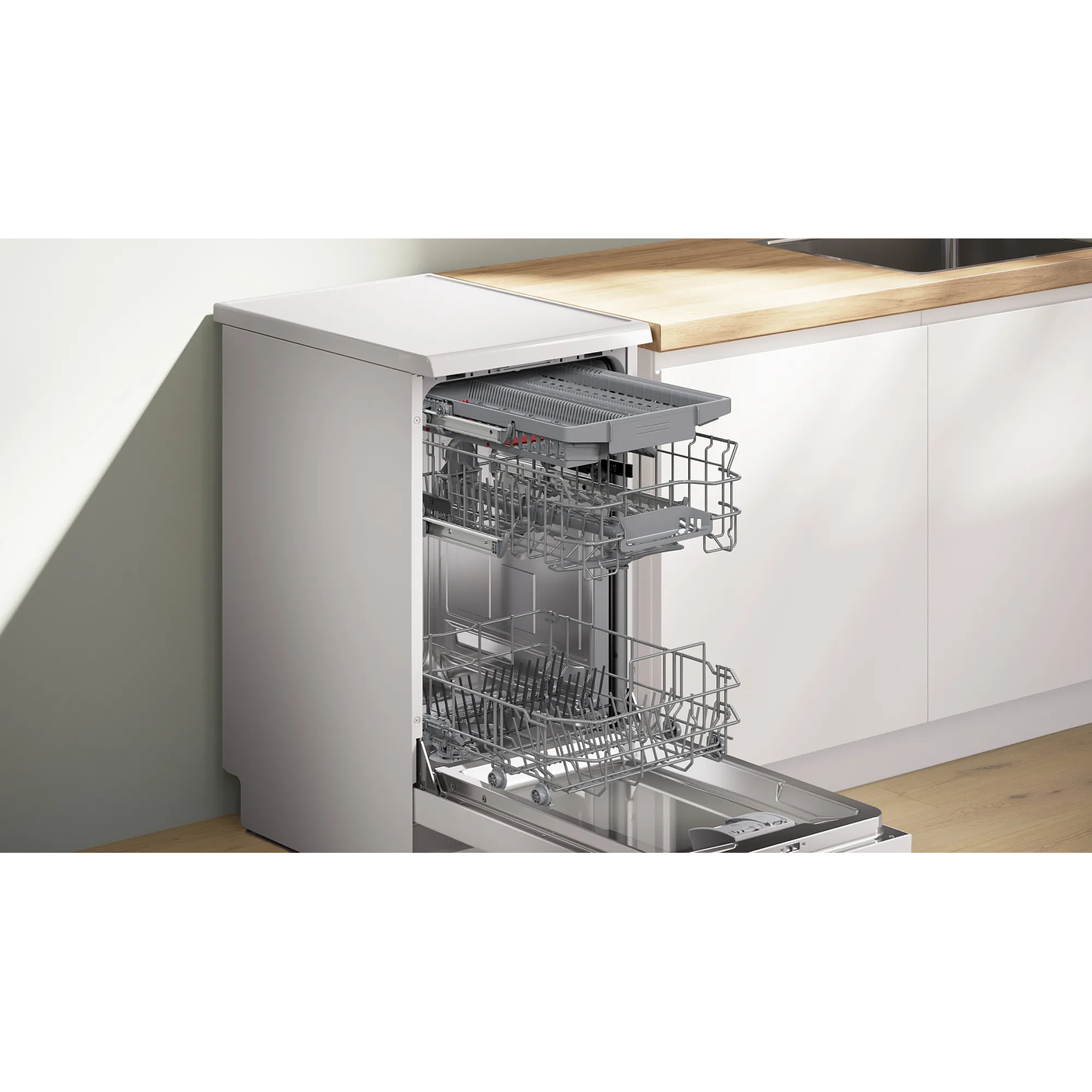 Serie 4 Lavavajillas de libre instalación 45 cm Blanco 10 cubiertos BOSCH 5