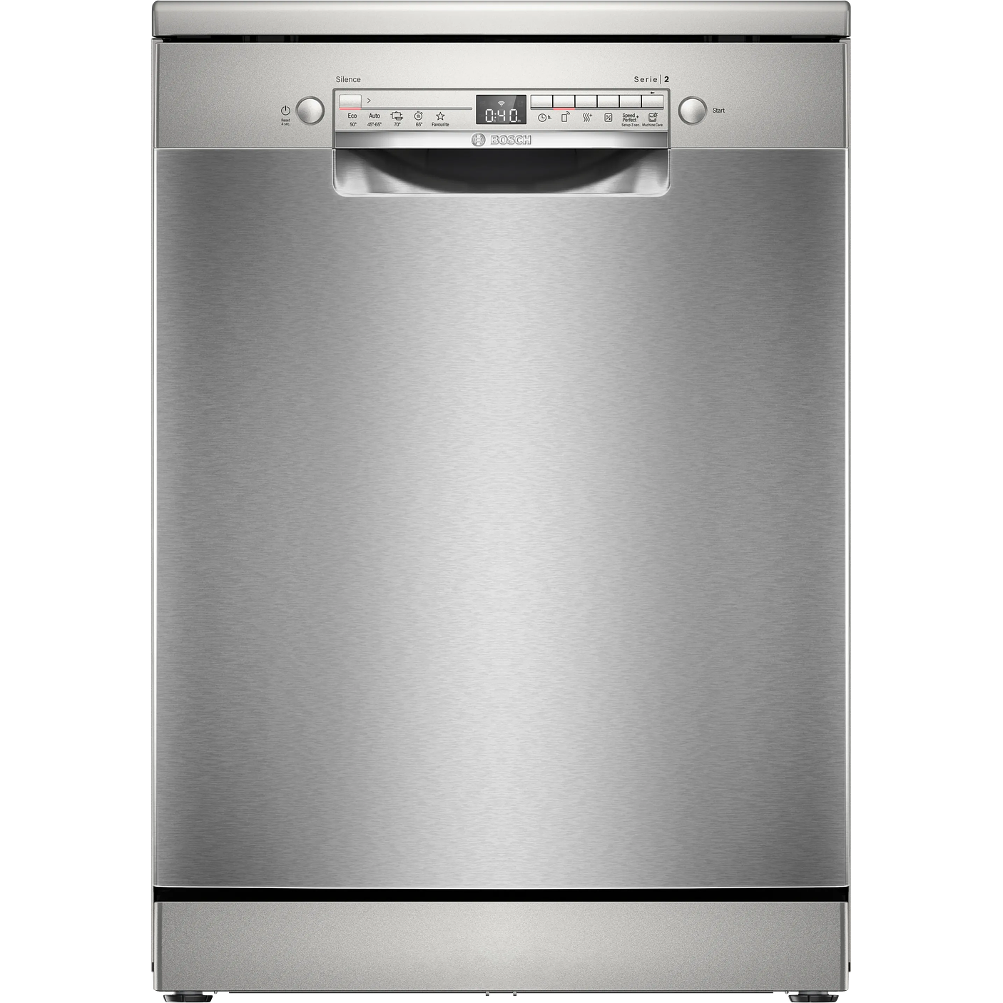 Serie 2 Lavavajillas de libre instalación 60 cm Acero antihuellas 12 cubiertos BOSCH 1