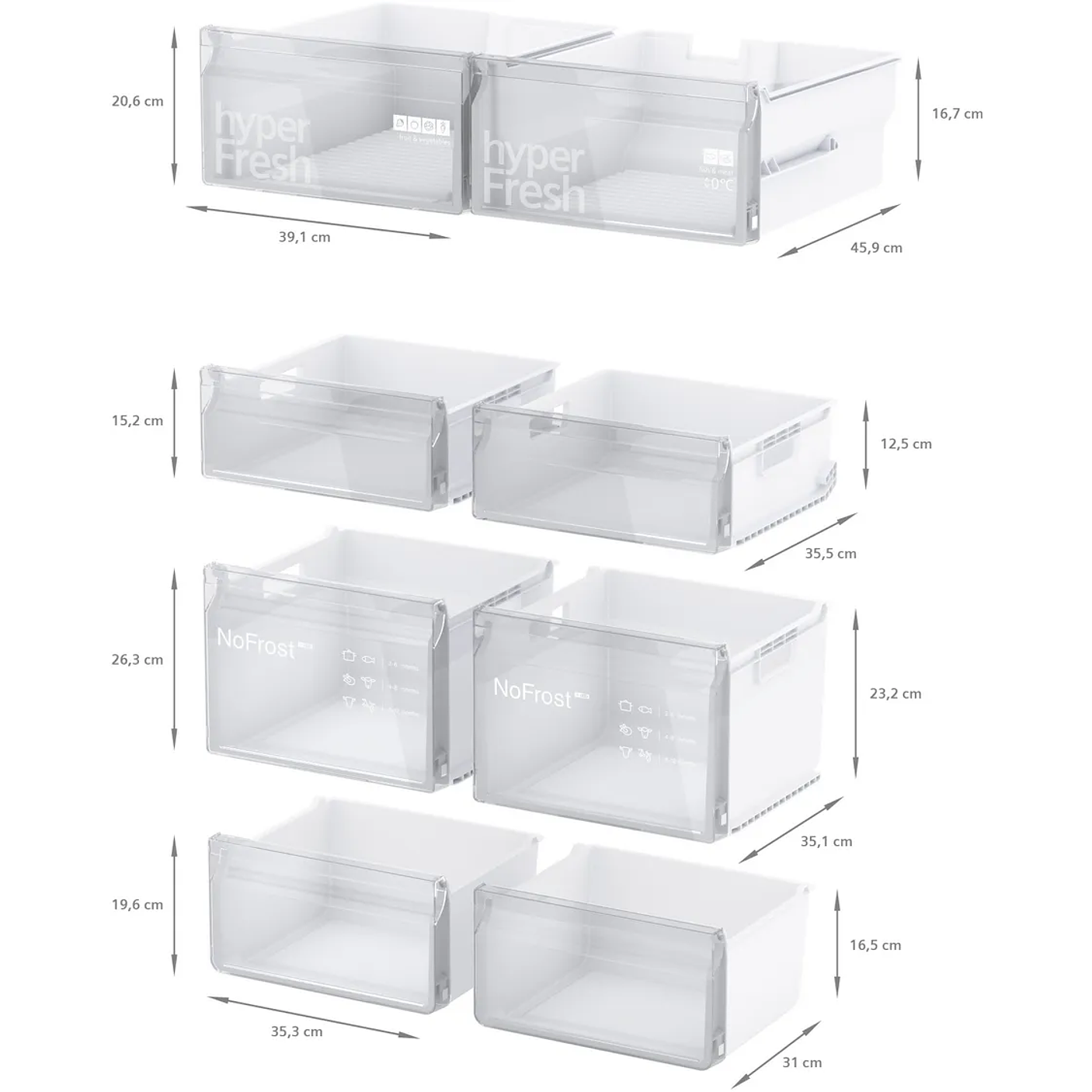 iQ300 SIEMENS Multipuerta 183 x 90.5 cm Acero antihuellas, Total noFrost 10