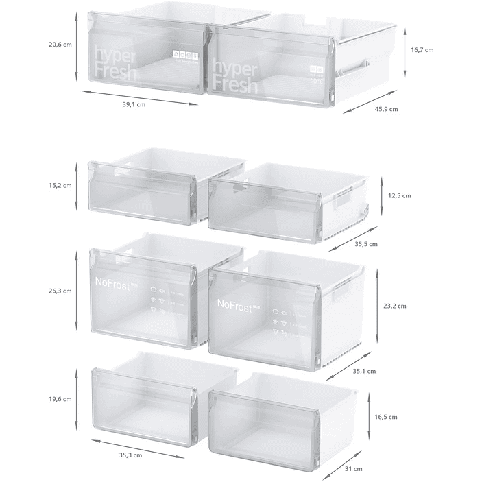 iQ300 SIEMENS Multipuerta 183 x 90.5 cm Acero antihuellas, Total noFrost 10