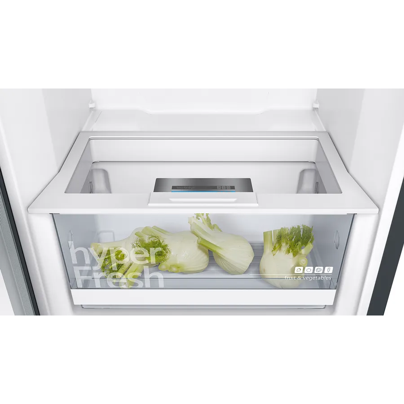 iQ300 SIEMENS Frigorífico de libre instalación 186 x 60 cm Acero negro antihuellas 5