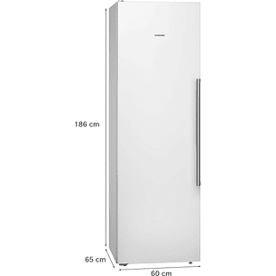 iQ500 SIEMENS Frigorífico de libre instalación 186 x 60 cm Blanco