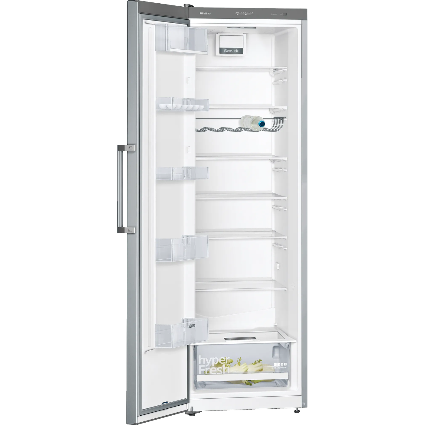 iQ300 SIEMENS Frigorífico de libre instalación 186 x 60 cm Acero antihuellas 6