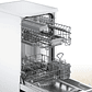 Serie 2 Lavavajillas de libre instalación 45 cm Blanco 10 cubiertos BOSCH - Miniatura 4