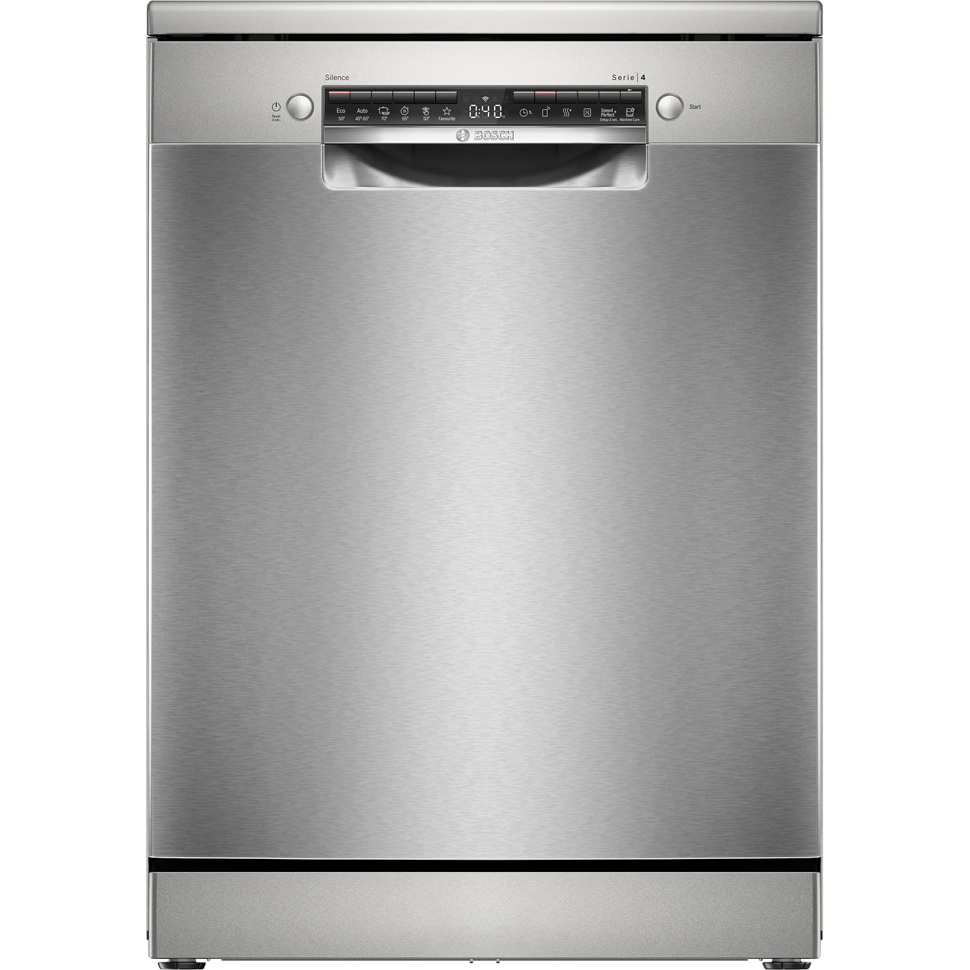 Serie 4 Lavavajillas de libre instalación 60 cm Acero antihuellas 13 cubiertos BOSCH 1